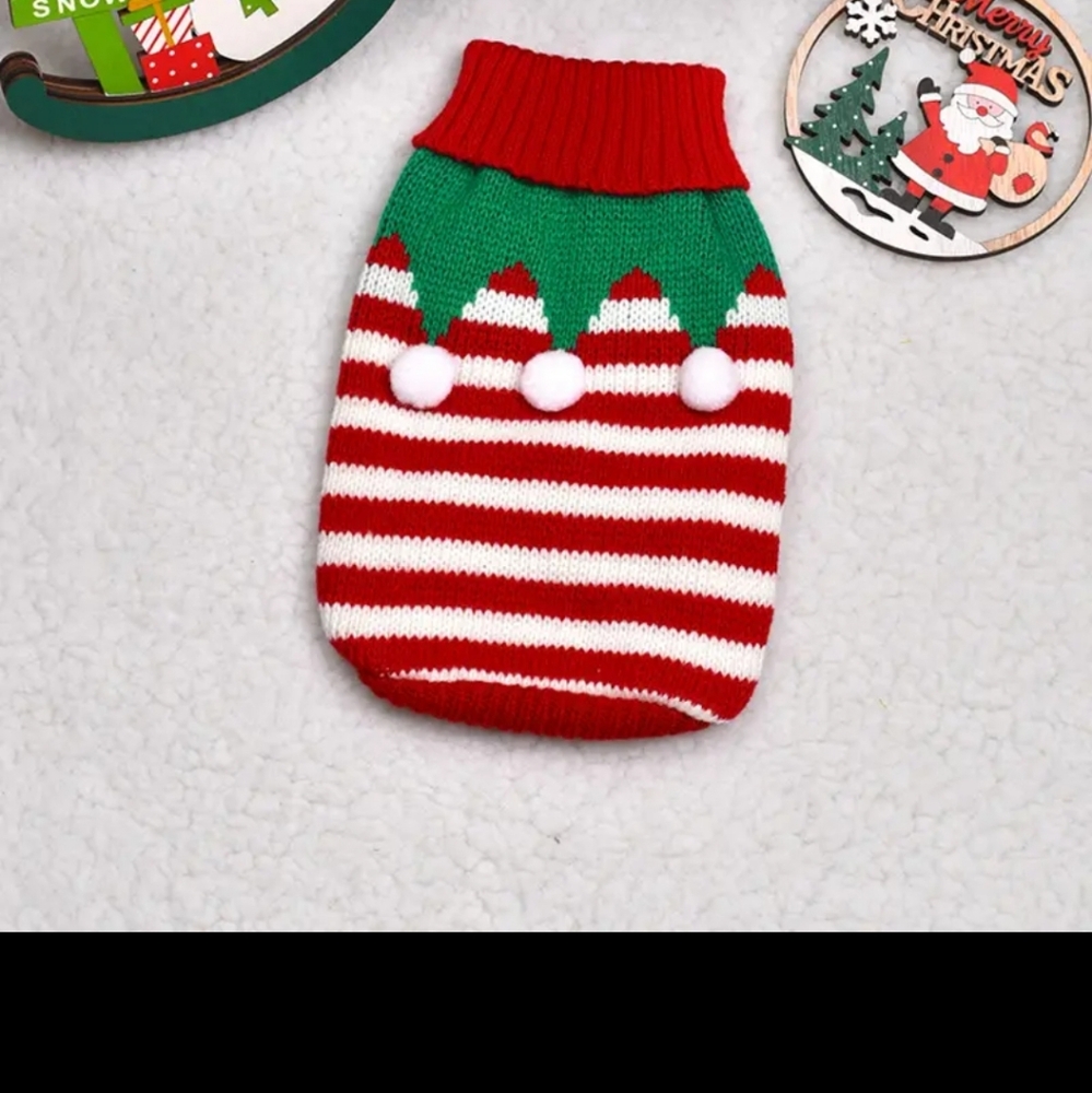 PUPPY CHRISTMAS SWEATER (NEW) SO CUTE 🐾⛄️🎄SMALL BREED